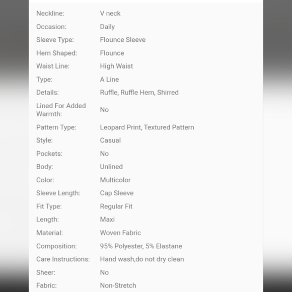 Shirred Ruffle Trim Cap Sleeve, Cinched Waist, Flared Hem, Vintage Le - Picture 7 of 7